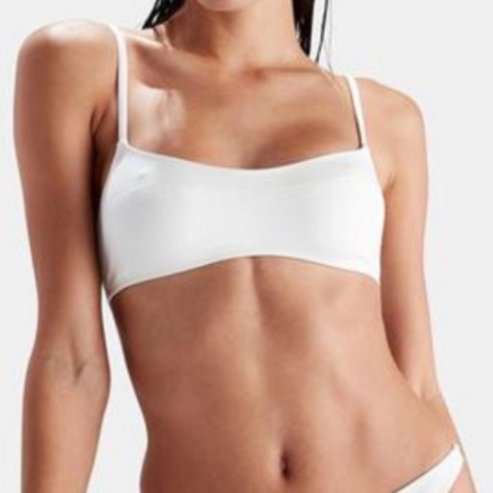 Solid & Striped Elsa White Bikini Top